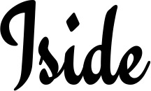 Vorschau des Bootsnamens "Iside" als Schriftzug für "Bootsbeschriftung Klassisch 63"