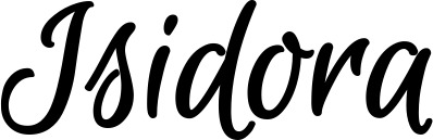 Vorschau des Bootsnamens "Isidora" als Schriftzug für "Bootsbeschriftung Klassisch 105"