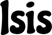 Vorschau des Bootsnamens "Isis" als Schriftzug für "Bootsbeschriftung Neu 41"