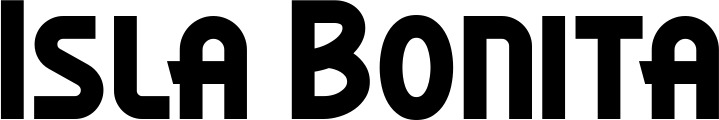 Vorschau des Bootsnamens "Isla Bonita" als Schriftzug für "Bootsbeschriftung Neu 26"