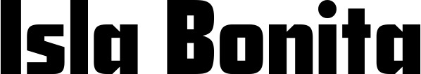 Vorschau des Bootsnamens "Isla Bonita" als Schriftzug für "Bootsbeschriftung Neu 11"
