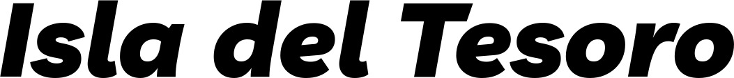 Vorschau des Bootsnamens "Isla del Tesoro" als Schriftzug für "Bootsbeschriftung Kursiv 06"