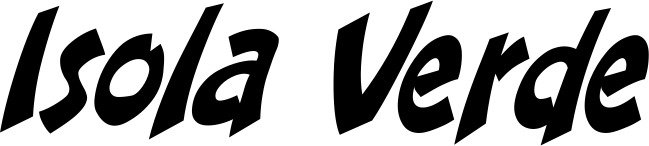 Vorschau des Bootsnamens "Isola Verde" als Schriftzug für "Bootsbeschriftung Klassisch 31"