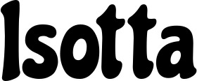 Vorschau des Bootsnamens "Isotta" als Schriftzug für "Bootsbeschriftung Neu 41"