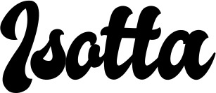 Vorschau des Bootsnamens "Isotta" als Schriftzug für "Bootsbeschriftung Klassisch 41"