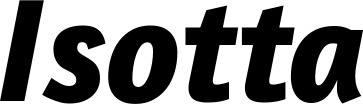 Vorschau des Bootsnamens "Isotta" als Schriftzug für "Bootsbeschriftung Kursiv 01"