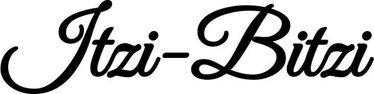 Vorschau des Bootsnamens "Itzi-Bitzi" als Schriftzug für "Bootsbeschriftung Klassisch 68"