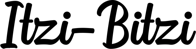 Vorschau des Bootsnamens "Itzi-Bitzi" als Schriftzug für "Style Klassisch 43"