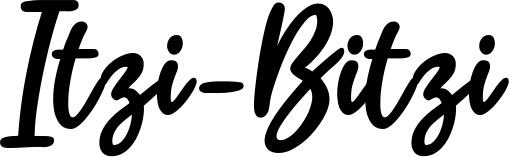 Vorschau des Bootsnamens "Itzi-Bitzi" als Schriftzug für "Bootsbeschriftung Klassisch 74"