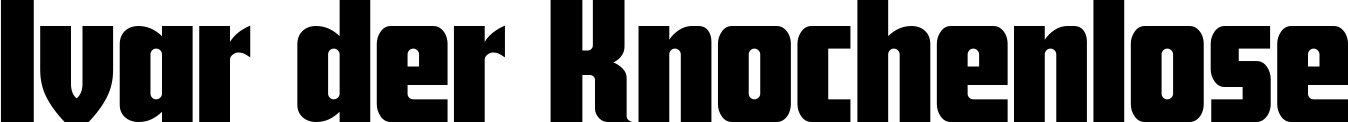 Vorschau des Bootsnamens "Ivar der Knochenlose" als Schriftzug für "Bootsbeschriftung Neu 30"