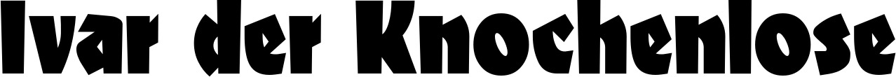 Vorschau des Bootsnamens "Ivar der Knochenlose" als Schriftzug für "Bootsbeschriftung Neu 29"