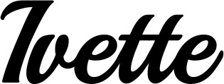 Vorschau des Bootsnamens "Ivette" als Schriftzug für "Bootsbeschriftung Klassisch 86"