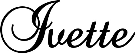 Vorschau des Bootsnamens "Ivette" als Schriftzug für "Bootsbeschriftung Klassisch 02-A"