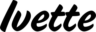Vorschau des Bootsnamens "Ivette" als Schriftzug für "Bootsbeschriftung Klassisch 19"
