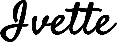 Vorschau des Bootsnamens "Ivette" als Schriftzug für "Bootsbeschriftung Klassisch 96"