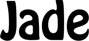 Vorschau des Bootsnamens "Jade" als Schriftzug für "Bootsbeschriftung Fett 01"