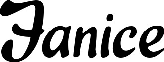 Bootsname 'Janice' angezeigt als 'Bootsbeschriftung Klassisch 15'