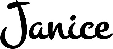 Vorschau des Bootsnamens "Janice" als Schriftzug für "Bootsbeschriftung Klassisch 81"