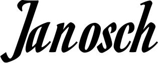Vorschau des Bootsnamens "Janosch" als Schriftzug für "Bootsbeschriftung Klassisch 93"
