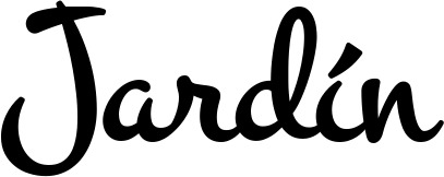 Vorschau des Bootsnamens "Jardín" als Schriftzug für "Bootsbeschriftung Klassisch 81"