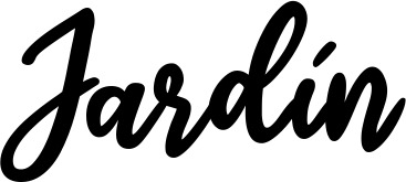 Vorschau des Bootsnamens "Jardín" als Schriftzug für "Bootsbeschriftung Klassisch 74"