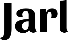 Vorschau des Bootsnamens "Jarl" als Schriftzug für "Style Fett 36"