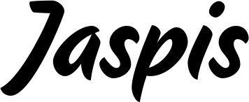 Vorschau des Bootsnamens "Jaspis" als Schriftzug für "Bootsbeschriftung Klassisch 19"