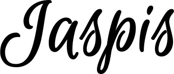Vorschau des Bootsnamens "Jaspis" als Schriftzug für "Bootsbeschriftung Klassisch 105"