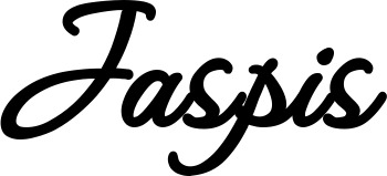 Vorschau des Bootsnamens "Jaspis" als Schriftzug für "Bootsbeschriftung Klassisch 111"