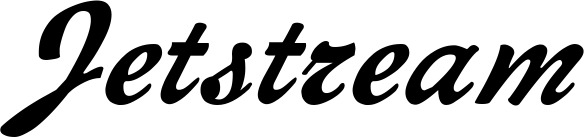 Vorschau des Bootsnamens "Jetstream" als Schriftzug für "Bootsbeschriftung Klassisch 12"