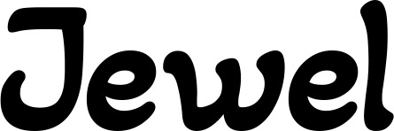 Vorschau des Bootsnamens "Jewel" als Schriftzug für "Bootsbeschriftung Klassisch 103"