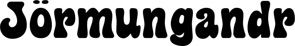Vorschau des Bootsnamens "Jörmungandr" als Schriftzug für "Bootsbeschriftung Klassisch 16"