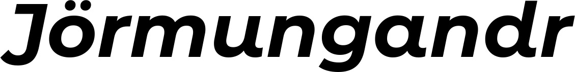 Vorschau des Bootsnamens "Jörmungandr" als Schriftzug für "Bootsbeschriftung Kursiv 07"