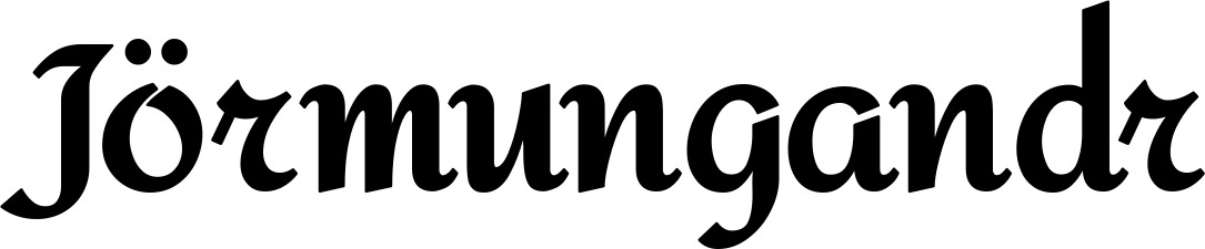 Vorschau des Bootsnamens "Jörmungandr" als Schriftzug für "Bootsbeschriftung Klassisch 37"