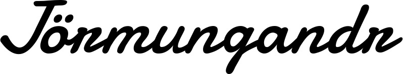 Vorschau des Bootsnamens "Jörmungandr" als Schriftzug für "Bootsbeschriftung Klassisch 61"