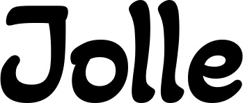 Vorschau des Bootsnamens "Jolle" als Schriftzug für "Bootsbeschriftung Klassisch 103"