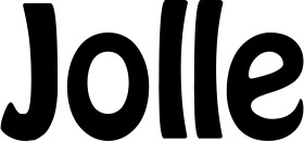 Vorschau des Bootsnamens "Jolle" als Schriftzug für "Style Fett 01"