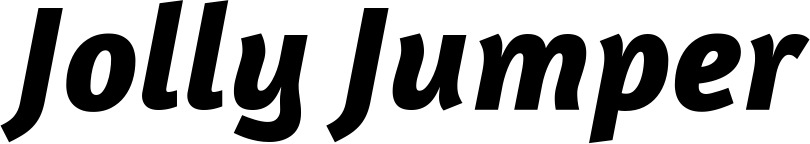 Vorschau des Bootsnamens "Jolly Jumper" als Schriftzug für "Bootsbeschriftung Kursiv 01"
