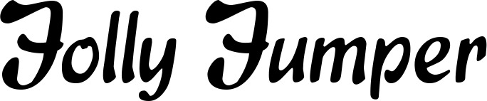 Vorschau des Bootsnamens "Jolly Jumper" als Schriftzug für "Bootsbeschriftung Klassisch 15"