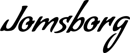 Vorschau des Bootsnamens "Jomsborg" als Schriftzug für "Bootsbeschriftung Klassisch 57"