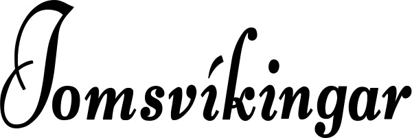 Vorschau des Bootsnamens "Jomsvíkingar" als Schriftzug für "Bootsbeschriftung Klassisch 76"