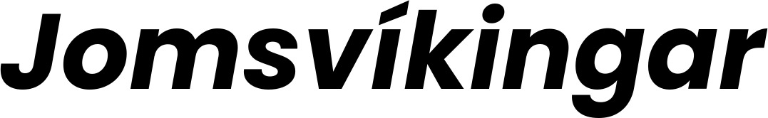Vorschau des Bootsnamens "Jomsvíkingar" als Schriftzug für "Bootsbeschriftung Kursiv 09"
