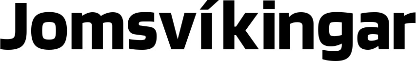 Vorschau des Bootsnamens "Jomsvíkingar" als Schriftzug für "Bootsbeschriftung Fett 11"
