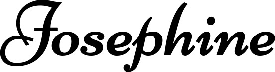 Vorschau des Bootsnamens "Josephine" als Schriftzug für "Bootsbeschriftung Klassisch 84"