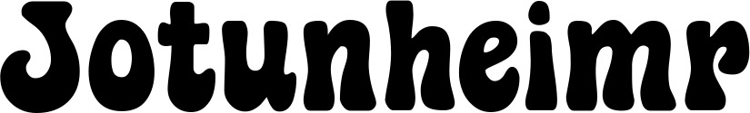 Vorschau des Bootsnamens "Jotunheimr" als Schriftzug für "Bootsbeschriftung Klassisch 16"