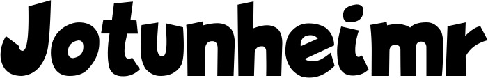 Vorschau des Bootsnamens "Jotunheimr" als Schriftzug für "Style Neu 48"