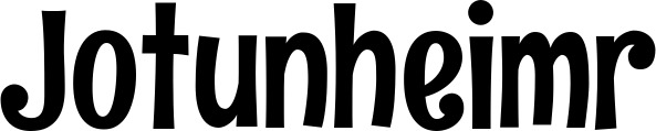 Vorschau des Bootsnamens "Jotunheimr" als Schriftzug für "Bootsbeschriftung Neu 68"