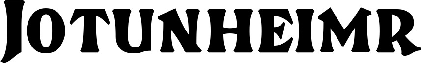 Vorschau des Bootsnamens "Jotunheimr" als Schriftzug für "Style Neu 37"