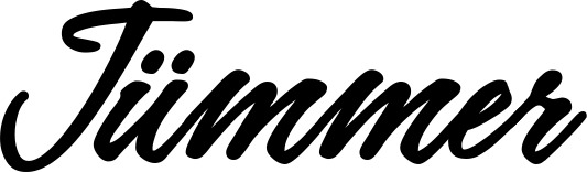 Vorschau des Bootsnamens "Jümmer" als Schriftzug für "Bootsbeschriftung Klassisch 71"