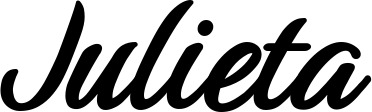 Vorschau des Bootsnamens "Julieta" als Schriftzug für "Bootsbeschriftung Klassisch 48"